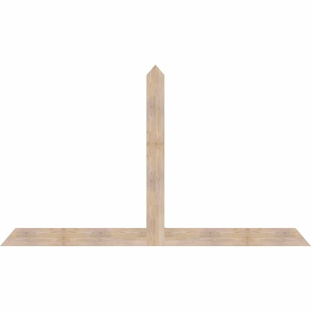 Ekena Millwork Portland Smooth Timber Gable Bracket, Douglas Fir, 96"W x 56"H x 1 1/2"D x 5 1/2"F, 14/12 Pitch GBW096X56X0206POR00SDF